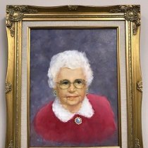 Mary Lett in Loogootee Library