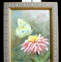 Butterfly On Zinnia