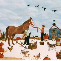 Shoeing The Buggy Horse