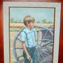Amish Boy At Home