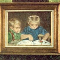 Amish Children Reading