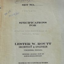1955 specs for a new church for the EUB Church in Washington