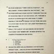 50 year reunion of Washington High School class of 1957