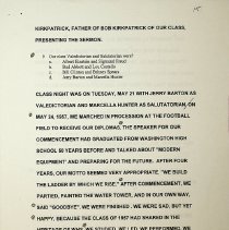 50 year reunion of Washington High School class of 1957