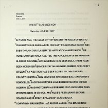 50 year reunion of Washington High School class of 1957