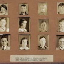 Clifford Bingham and his students at Lett School (ca. 1938-1939)