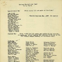 "Daviess County's War Dead" compiled by L. Rex Myers