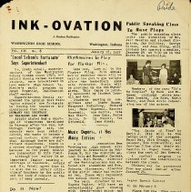 January 18, 1957 "Ink-Ovation" at Washington High School