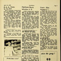 April 10, 1959 "Ink-Ovation" at Washington High School