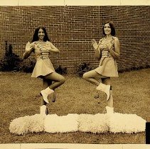 Washington High School cheerleaders - Debbie Osha & Susan Bouchie