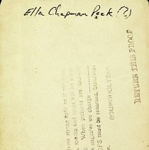 Ella (Chapman) Peek (1856-1942)