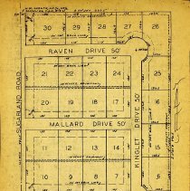 Copies of the 1957 plat map for Audubon Acres Addition in Washington
