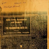 October 23, 1919 newspaper article about Cumback, Indiana