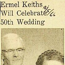 50th Wedding Anniversary of Ermel & Luzetta Keith (1966)