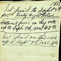 1882 promissory note for $600 signed by James C. Mattingly