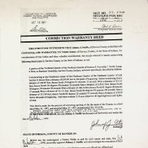 1997 deed transferring 3.1 acres in Harrison Township to Vidette James