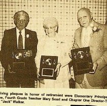 1991 retiremnet of Mike Donahue, Mary Searl & Jack Walker