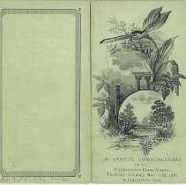 1886 program for Washington High School graduation