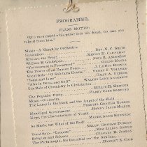 1894 program for Washington High School graduation