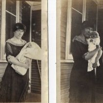 Betty Jane Feagans being held by her grandmother (ca. 1925-1935)