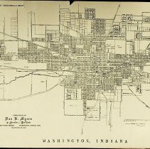 1967 map of Washington printed by Dan K. Myers