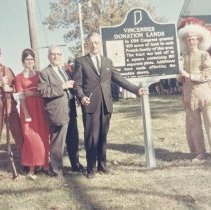 1967 dedication of Vincennes Donation Lands historical marker at Maysville