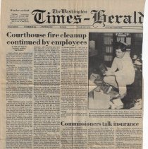 1985 article about Daviess County Courthouse fire