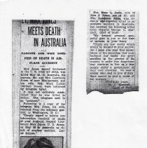 1942 article about death of 2nd Lt. Max J. Jones