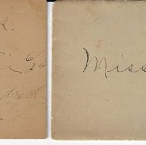 Calling card left by Harry Peek on June 24, 1902 fo