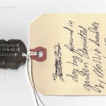 William Sullivan's World War I era U.S. Army dog tag (ca. 1917-1918)
