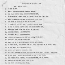 "Let's All Stroll It Again" word game by Thelma L. Bingham