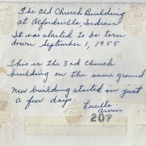 Album about people and sites in Alfordsville, Indiana (ca. 1910-2000)