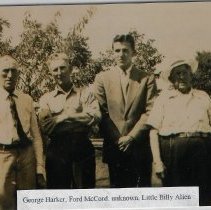 George Harker, Ford McCord, "Little Billy" Allen & an unknown man
