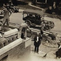 Cornerstone ceremony for West End School in Washington (ca. 1923)