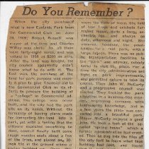 Article about the beginning of Eastside Park in Washington in 1909