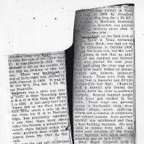 Article about "Vanished Towns" in Daviess County (ca. 1950-1960)