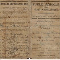 Laverne Summit's 1919 grade card