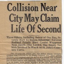 1935 article about collision of two school buses in Washington