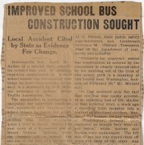 1935 article about state committee to improve school bus construction