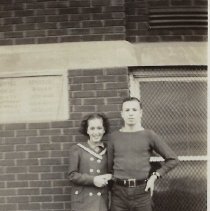 Betty Fields and Pete Bresh at Jefferson School (1941)