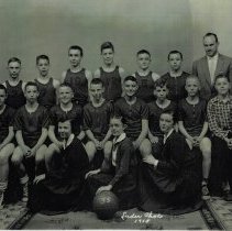 1955 boys basketball team at Jefferson School