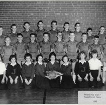 1962 boys basketball team at Jefferson School