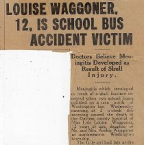 1935 article about death of Lola Louise Waggoner