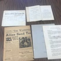Documents about City of Washington (1899-1958)