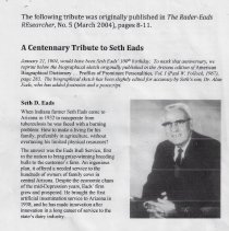"A Centennary Tribute to Seth Eads" (2004)