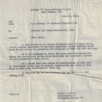 1921 letters to the Red Cross asking about the Hotle family of Elnora