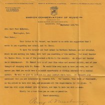 1906 letter to Mary Jayne (Peek) McKernan of Washington