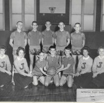 1964 boys basketball team at Jefferson School