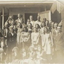 Washington High School students with Rev. H. R. Page (1941)