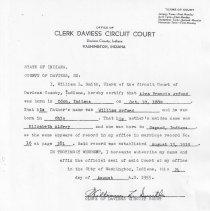 Alva Francis Arford's (1889-1967) birth certificate